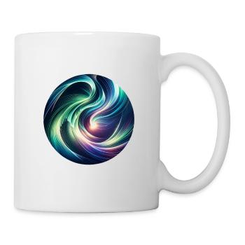 Aurore boréale - Mug blanc - blanc - Droite
