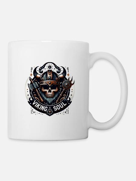 Wikinger-Seele - Tasse - Weiß