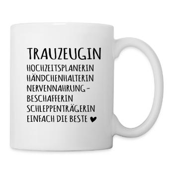 Team Braut-Trauzeugin! - Tasse - Weiß - Rechts