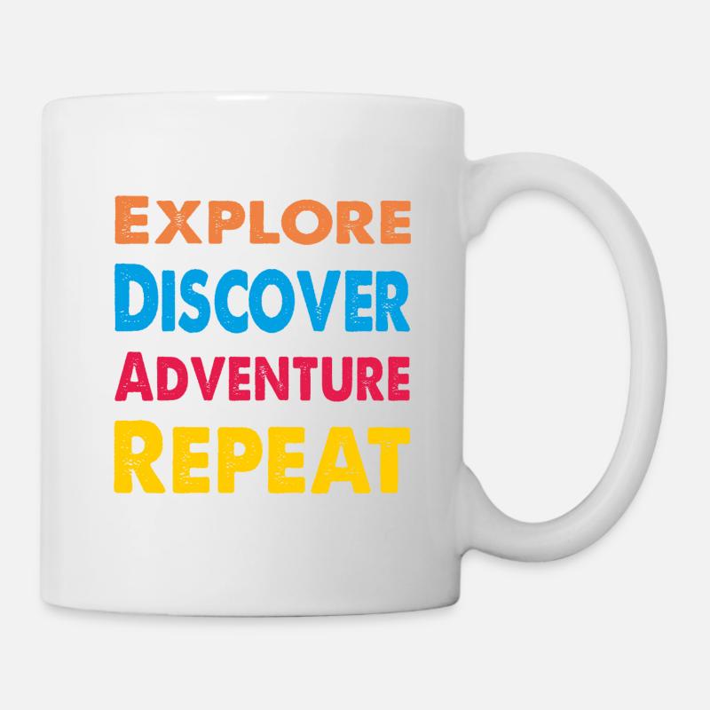 Solutions ErSa : Explorer, Découvrir, Aventure - Mug blanc - blanc