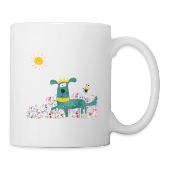 Frühling auf der Blumenwiese - Tasse - Weiß - Rechts