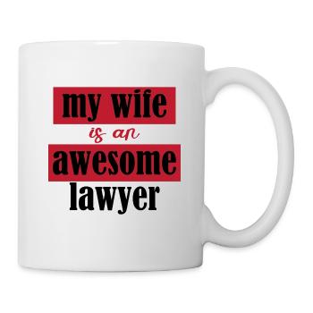 My Wife Is An Awesome Lawyer - Mug blanc - blanc - Droite