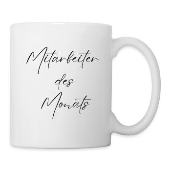Mitarbeiter des Monats - Tasse - Weiß - Rechts