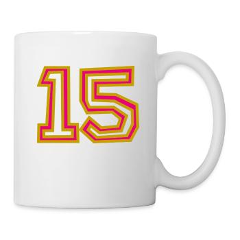 15. 15 YEARS. 15th ANNIVERSARY. 15 YEAR ANNIVERSARY. - Mug - white - Right
