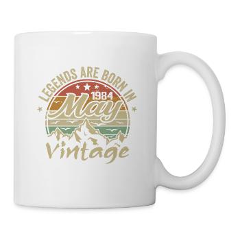Mai 1984 Cadeau Anniversaire 1984 Vintage 1984 - Mug blanc - blanc - Droite