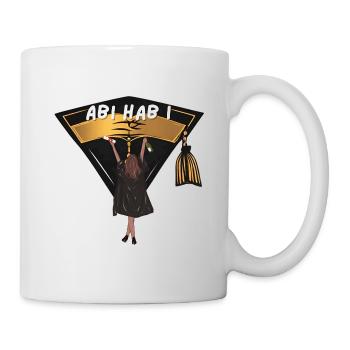 Abitur auf Schwäbisch. Abi Hab I - Tasse - Weiß - Rechts