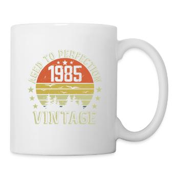 1985 Jahrgang Jahrgang Jahrgang 1985 1985 Geburtstagsgeschenk - Tasse - Weiß - Rechts