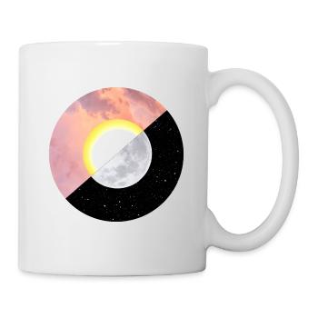 Sommer | Sonne | Mond | Sonnenuntergang - Tasse - Weiß - Rechts