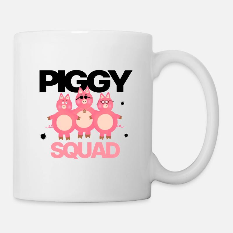 Trois cochons roses - Mug blanc - blanc
