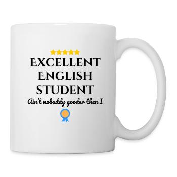 Excellent English student - Mug - white - Right