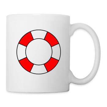 Bouée de sauvetage Sauveteur Sauveteur - Mug blanc - blanc - Droite