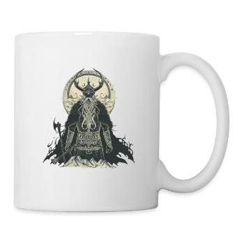 Odin Nordischer Gott Wikinger Krieger Mythologie Walhalla - Tasse - Weiß - Rechts