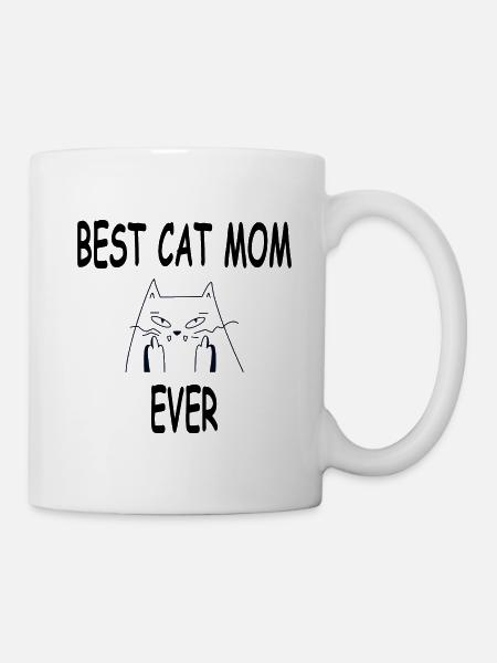Chemise pour chats-Chemise pour maman Best Cats - Mug blanc - blanc