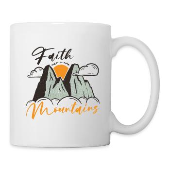 Faith can move Mountains, Matthew 17:20 - Mug - white - Right