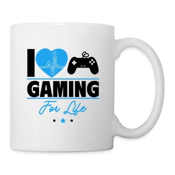 J’aime le jeu pour toujours – Pour tous les joueurs ! - Mug blanc - blanc - Droite