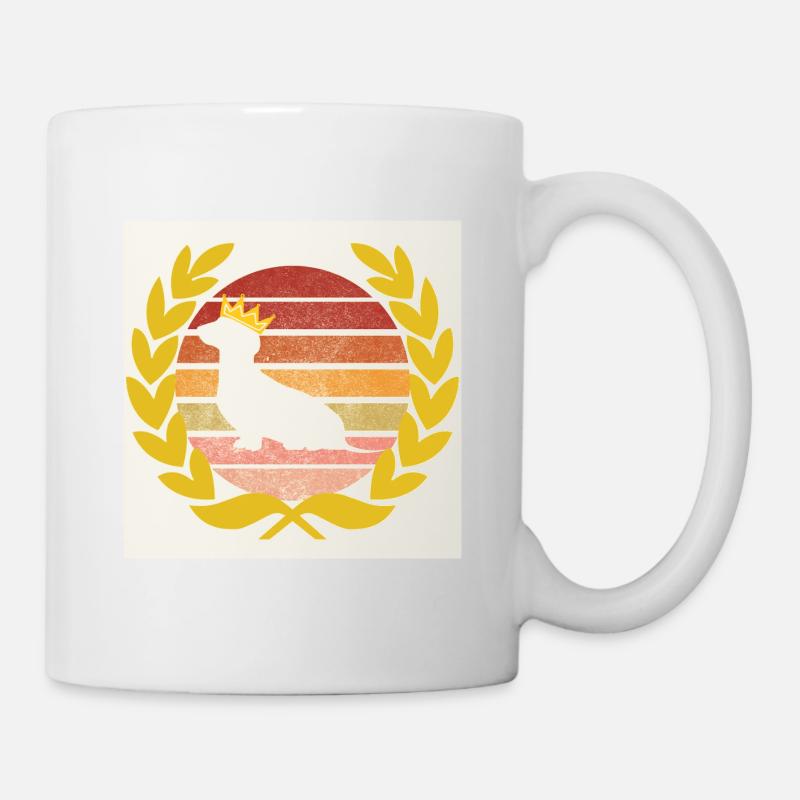 Dachshund KIng - Mug - white