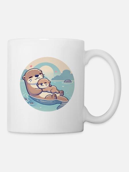 Otter - Otterly in love - Mug - white