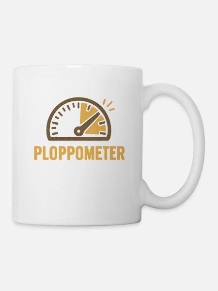 PLOPPOMETER - Tasse - Weiß