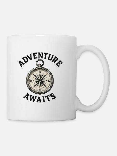 Ein Abenteuer erwartet Sie. - Tasse - Weiß