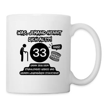 33 and legendary: Bit out, stick dancing on! - Mug - white - Right