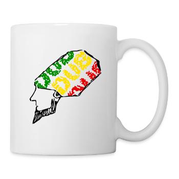 Dub Cap - Green Yellow Red - Light Background - Mug - white - Right
