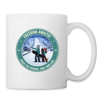 Fursona Snowboard - Mug - white - Right