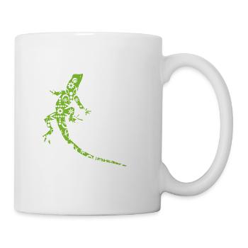Motif Gecko T-Shirt Lézard Cadeau Reptile - Mug blanc - blanc - Droite