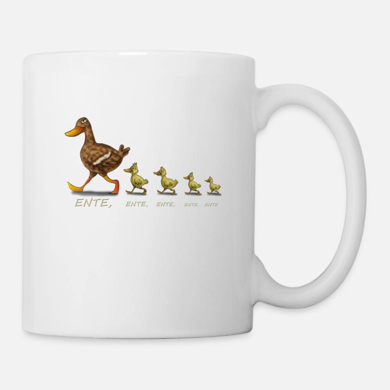 Ente - Tasse - Weiß