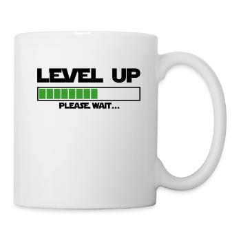 level up please wait - Mug blanc - blanc - Droite
