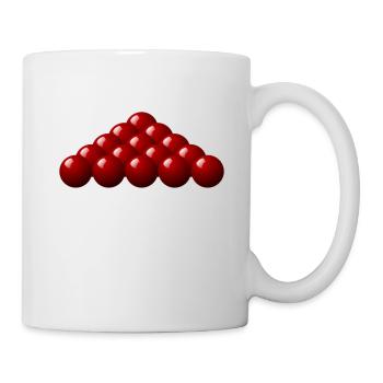 Billiardkugeln - Tasse - Weiß - Rechts