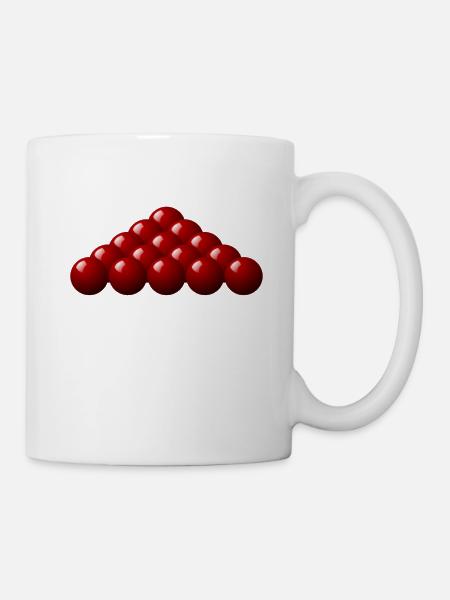 Billiard balls - Mug - white
