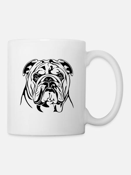 ENGLISH BULLDOG - Bouledogue anglaise Wilsigns - Mug blanc - blanc