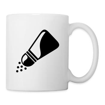 Salt shaker, pepper shaker gift for chefs - Mug - white - Right