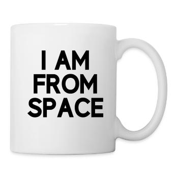 Je suis de l'espace Alien Anders Alien - Mug blanc - blanc - Droite