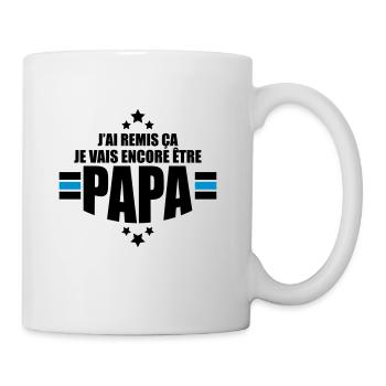 je vais encore être papa - Mug blanc - blanc - Droite