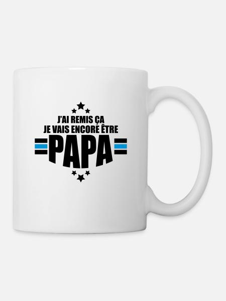 je vais encore être papa - Mug blanc - blanc