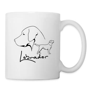 LABRADOR profile WILSIGNS dogs dog gift idea - Mug - white - Right