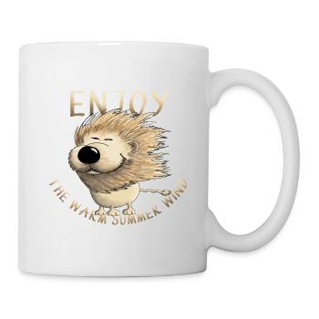 Genießen - Drolliger Löwe - Tasse - Weiß - Rechts