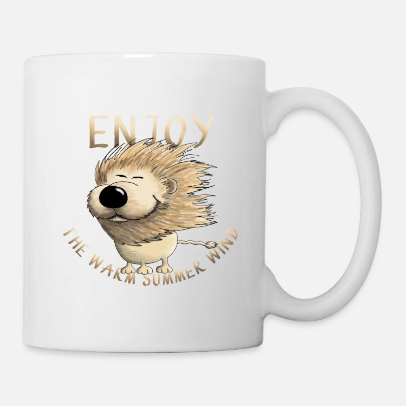 Enjoy - Drolly Lion - Mug - white