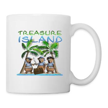Treasure Island - Les pirates trouvent un trésor - Mug blanc - blanc - Droite