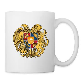 03 Armenien Wappen Armenia Армения T-Shirts - Tasse - Weiß - Rechts