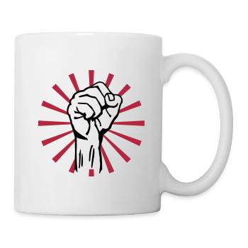 fist 2c rays - Tasse - Weiß - Rechts