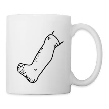 leg plaster_1_g1s - Mug - white - Right