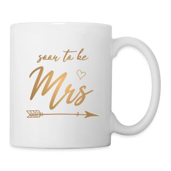 Prochainement Mrs - Future Wife Bride - gold - Mug blanc - blanc - Droite