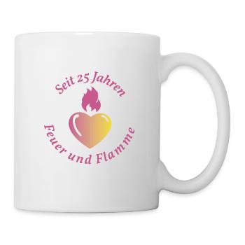 Mariage d'argent, 25e anniversaire - Mug blanc - blanc - Droite