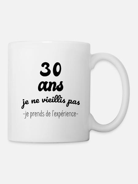 Je ne vieillis pas cadeau anniversaire 30 ans - Mug blanc - blanc