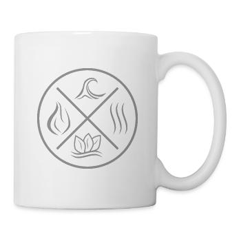 The 4 elements - fire, water, earth, air - Mug - white - Right
