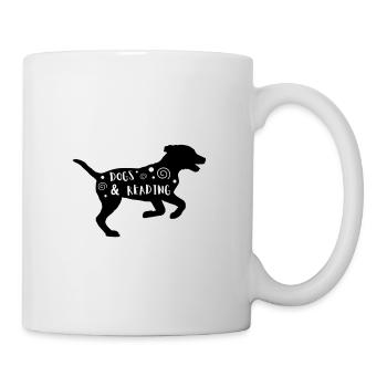 Hunde & Lesen - Tasse - Weiß - Rechts