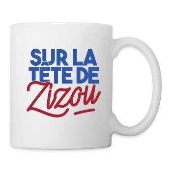 Sur la tête de Zizou - Mug blanc - blanc - Droite