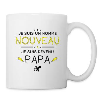 Je suis un homme nouveau - Je suis devenu papa - Mug blanc - blanc - Droite